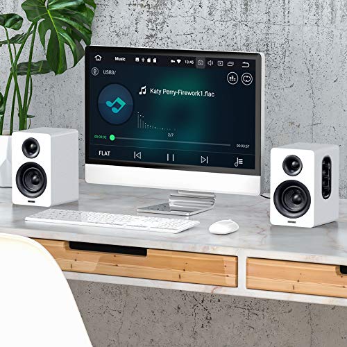 Sanyun SW208 3" Active Stereo Bookshelf Speakers - 60W Power, Bluetooth 5.0 Connectivity, 2.0 Audio System
