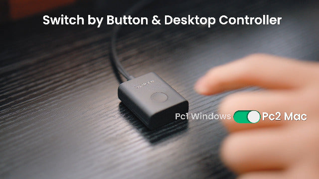 UGREEN KVM Switch 2-Port HDMI USB 3.0 Metal Controller 4K@60Hz