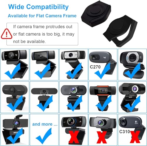 Knomix 3 Pack Webcam Cover Lens Shutter Cap Hood Privacy Accessory