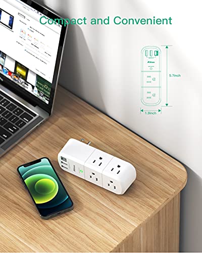 Mifaso 9-Outlet Surge Protector Power Strip with USB Ports MFS6081