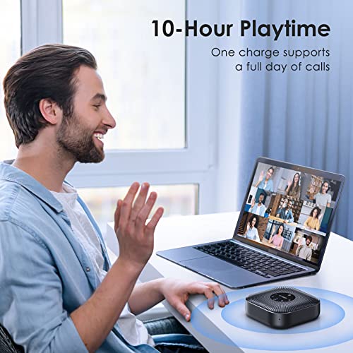 EMEET M0 PLUS 4 AI Mics 360° Voice Pickup Bluetooth Speaker Conference Microphone