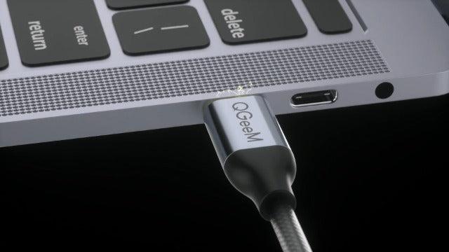 QGeeM USB C to HDMI Adapter XCHF02 4K 30Hz Gray