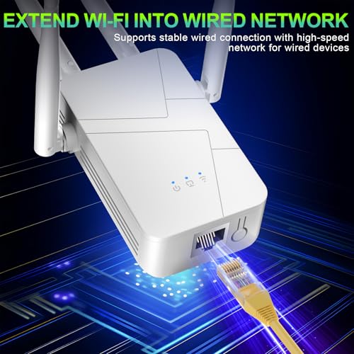 Finwarm 10.2 x 3.58 x 2.24 in WiFi Extender 300Mbps IEEE802.11B/G/N Long Range