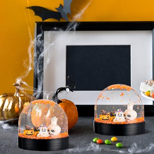 HoniedPepperino 44Pcs HP-Halloween-Snow Globe Kit Resin Craft Set