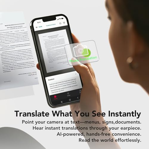 MINISO MS105 Bluetooth 6.0 AI Translation Earbuds, Real Time Language Translator, Supports 134 Languages, In-Ear Design, Compatible with iOS & Android Smart Devices