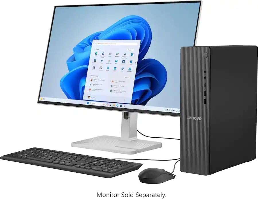 Lenovo 22.1x16x10.8 inches Desktop PC | Intel Core i3-14100T | 16GB DDR5 | 756GB Storage | Windows 11 Pro | PCIe SSD