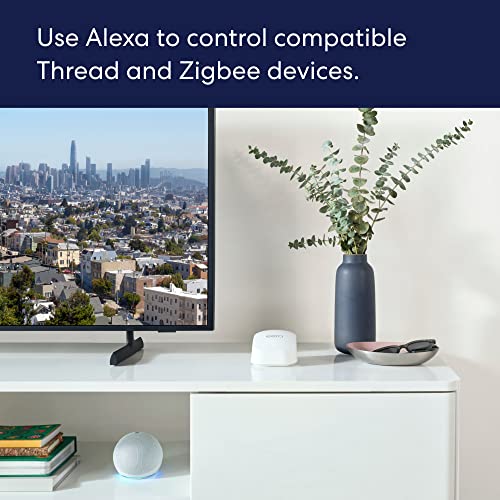 Amazon eero 6+ 1-pack Mesh Wifi Router Gigabit Speed Up to 1500 sq. ft. Coverage