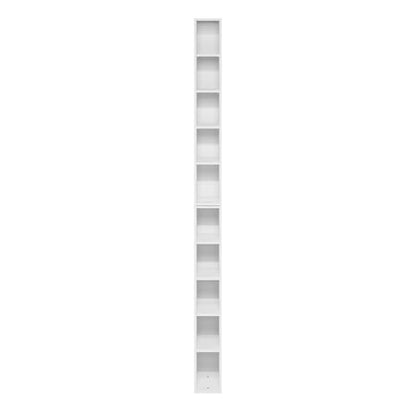 Furinno FULDA 10-Tier Shelf Bookcase 24384WH 5.91" Width 9.25" Depth 78.74" Height Rectangular