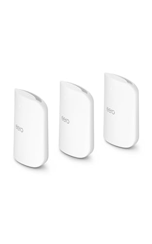 Amazon eero Max 7 Mesh Wi-Fi System 3-Pack - Coverage Up to 7500 sq. ft, Supports Up to 10 Gbps, Connects 750+ Devices
