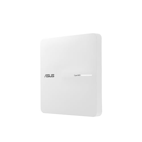 ASUS EBA63 AX3000 Dual-Band WiFi 6 (802.11ax) Access Point, Support for Multiple SSIDs and VLAN, Power over Ethernet Enabled