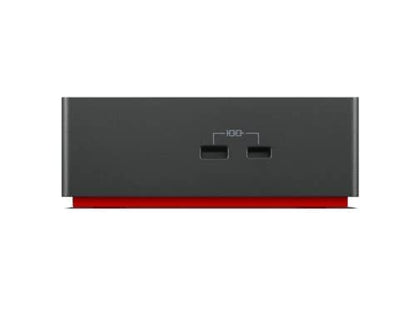 Lenovo 8.27" x 6.22" USB-C Dock 40AY0090, 65 Watts, 2 HDMI Ports, 3 USB Ports, Black
