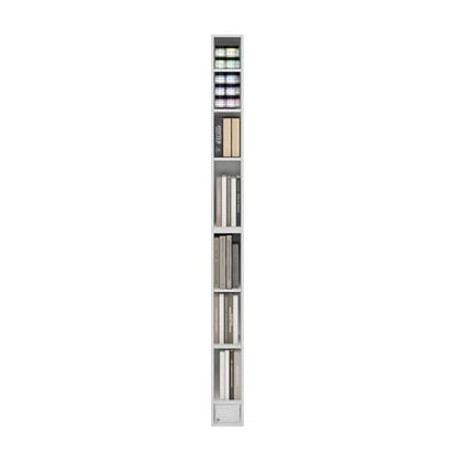 Furinno 8-Tier FULDA Bookcase 9.25 x 5.91 x 70.87 Space Saving Shelving Unit