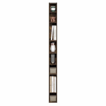 Furinno 8-Tier FULDA Bookcase, Wall-Mounted, Space-Saving Storage Shelf, 9.25 x 5.91 x 70.87 in
