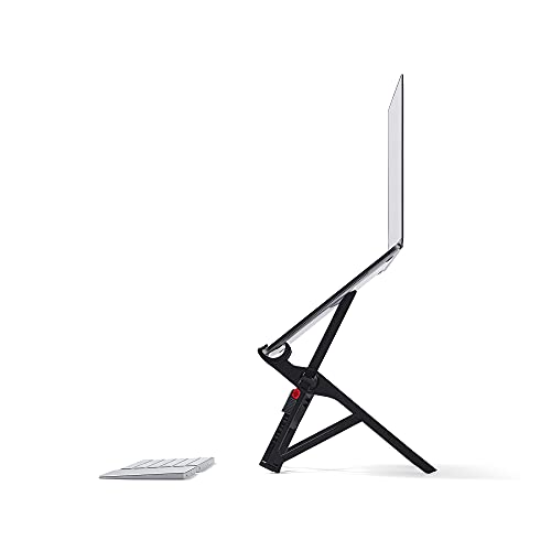 Roost Portable V3 Adjustable Laptop Stand - Tabletop Mounting - Black - 1.2 x 13 x 1.3 inches - Foldable - 5.8 Ounces - Engineered Composite