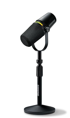 Shure MV7+-K-BNDL USB & XLR Dynamic Microphone, Unidirectional, 40dB Sensitivity, 65dB SNR, Frequency Response 50Hz, 1 Channel, For Personal Computer