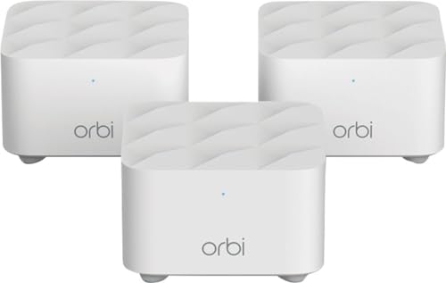 Netgear RBK13 AC1200 Whole Home Mesh WiFi System Router Model RBK13-100NAS Dual-Band 4500 sq ft Coverage