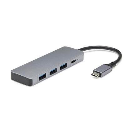Amazon Basics USB Hub Dock with 5 Ports, USB 3.2/3.1, Supports 10 Gbps, Silver, Black