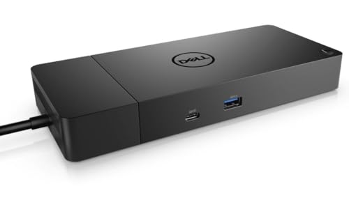 Dell 8.07" x 8.1" x 1.1" WD19 Docking Station USB Type C 90W Black