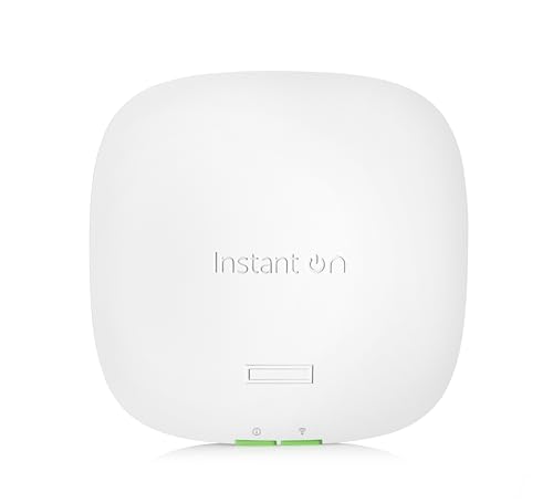 Hewlett Packard Enterprise Indoor Access Point AP22 Dual-Band 802.11ax Wi-Fi 6 Long Range Wireless Router | 1200 Mbps Data Transfer Rate | Model R4W01A | Not Power Adaptor Included