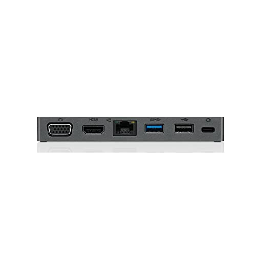 Lenovo 4X90S92381 Powered USB-C Travel Hub USB 3.0 HDMI VGA RJ-45 Black