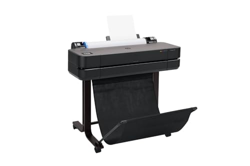 HP DesignJet T630 24" Inkjet Plotter Printer, 30 ppm, Color Output, Touchscreen, Wireless Connectivity