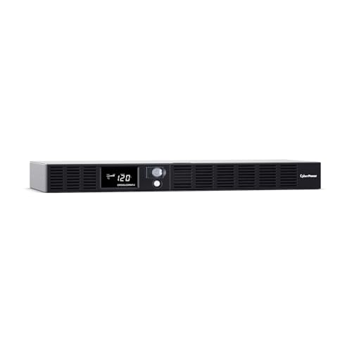 CyberPower 500VA/300W OR500LCDRM1U Rackmount UPS System with LCD, 6 Outlets, AVR, UL Certified