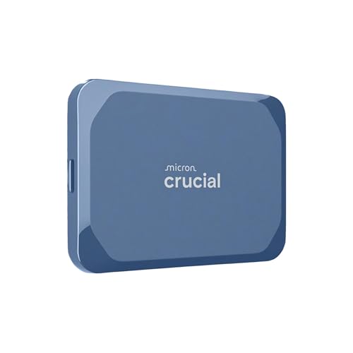 Crucial 4TB X10 Portable SSD, Up to 2100MB/s, USB-C, External Solid State Drive