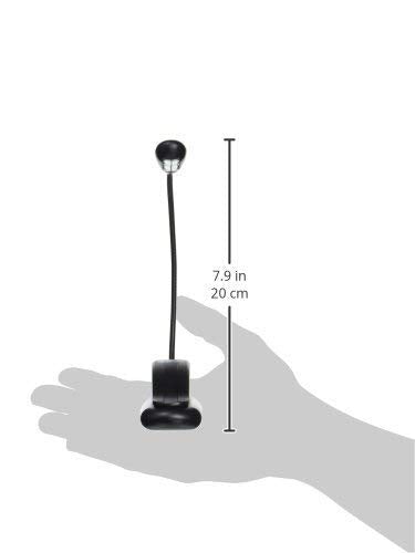 Mighty Bright 8.5" XtraFlex2 2-LED Desktop Book Light Battery Powered Adjustable Touch Control