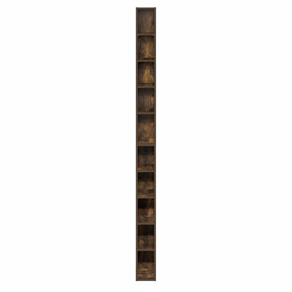 Furinno FULDA 10-Tier Bookcase, 78.74" Height, Amber Pine Finish, Engineered Wood Construction