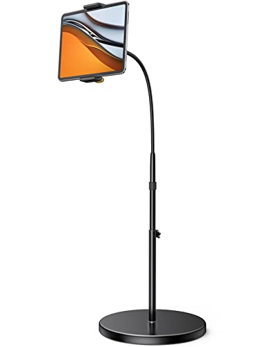 Lamicall FT01-B Gooseneck Tablet Floor Stand, Adjustable Height 63 Inches, Compatible with Tablets 4.7 to 12.9 Inches