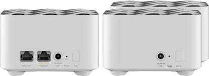 Netgear RBK13 AC1200 Whole Home Mesh WiFi System Router Model RBK13-100NAS Dual-Band 4500 sq ft Coverage