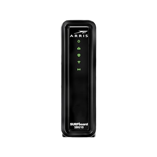 ARRIS 16x4 DOCSIS 3.0 Wi-Fi Cable Modem SBG10 Black
