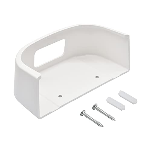 Holicfun 5.83" x 2.56" x 1.97" Wall Mount HF0241 White Plastic