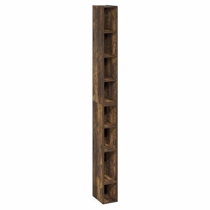Furinno 8-Tier FULDA Bookcase, Wall-Mounted, Space-Saving Storage Shelf, 9.25 x 5.91 x 70.87 in