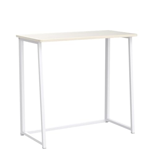 WOHOMO Small Folding Desk ASCOLI-OAK-DH-WOM Computer Desk Light Oak Engineered Wood Space Saving
