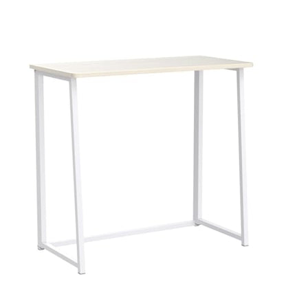 WOHOMO Small Folding Desk ASCOLI-OAK-DH-WOM Computer Desk Light Oak Engineered Wood Space Saving