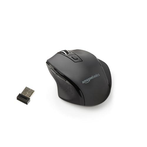 Amazon Basics Wireless Optical Mouse 2.4GHz Black G6B-BK