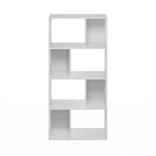 Furinno 11.73"D x 23.62"W x 48.98"H DALY 8-Cube Horizontal Bookcase