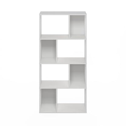 Furinno 11.73"D x 23.62"W x 48.98"H DALY 8-Cube Horizontal Bookcase