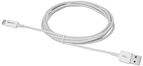 Amazon Basics 6ft USB-C to USB-A Cable L6LUC012-CS-R 15W 480 Mbps Data Transfer White