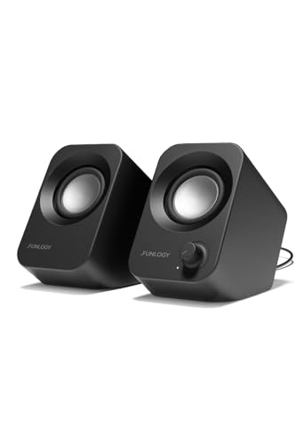 FUNLOGY 14W Bookshelf Speaker FUNLOGY Speaker AUX Black
