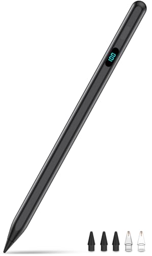 TUJUFREE Pencil for iPad K12 - Black - Compatible with iPad Models (Various) - 25 Minutes Charging Time - 1 D Battery Included
