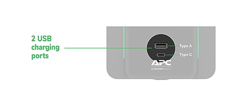 APC 1200VA Line Interactive UPS Model BVK1200M2 650W Battery Backup AC/DC