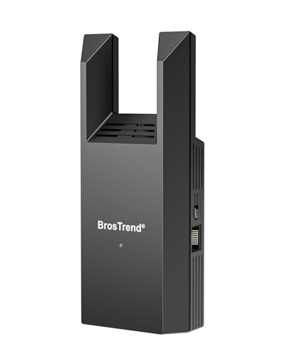 BrosTrend AC1200 Access Point Model: BrosTrend AC1200 WiFi Access Point, Dual-Band 1200 Mbps, 1x 10/100/1000Mbps Ethernet Port, Supports 32 Devices, Black