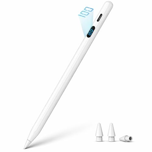 A-PCE iPad Stylus Pen SX029A White, Compatible with iPad 11/10/9/8/7/6th Gen, Air 5/4/3/M2/M3/M4, Pro 13/12.9/11, Mini 7/6/5th Gen