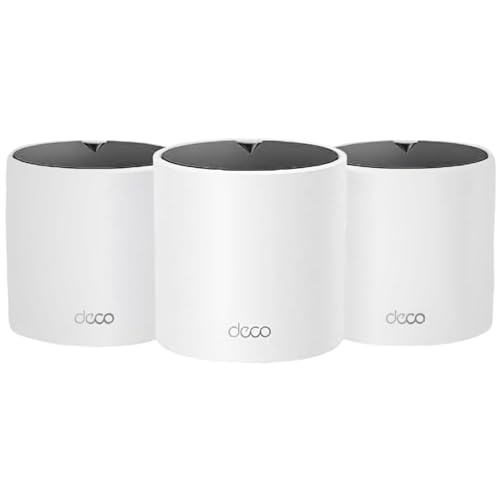 TP-Link Deco X15(3-Pack) Dual-Band Mesh Wi-Fi System AX1500 5,600 sq.ft. Coverage 2 Gigabit Ports