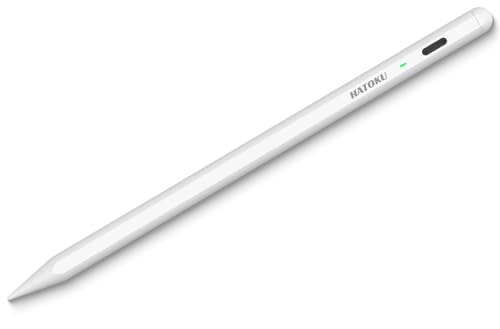 HATOKU Pencil C02 for iPad 6th-11th Generation, Palm Rejection, Fast Charge, Compatible with Multiple iPad Models