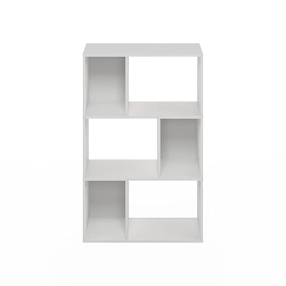 Furinno DALY 6-Cube Bookcase 24127WH Dimensions 11.73D x 23.62W x 36.85H