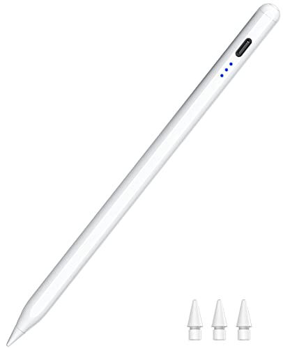 HATOKU 6.54in Stylus Pen ID732 Compatible with iPad Models 2018-2026, Fast Charging, Lithium Polymer Battery, Tilt Sensitivity, Palm Rejection, Magnetic Design
