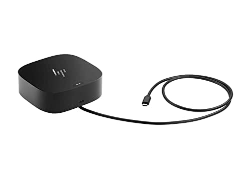 HP 5TW10UT#ABA 120W USB-C Dock 4.8" x 4.8" x 1.0" 11 Ports USB Type-C HDMI Docking Station